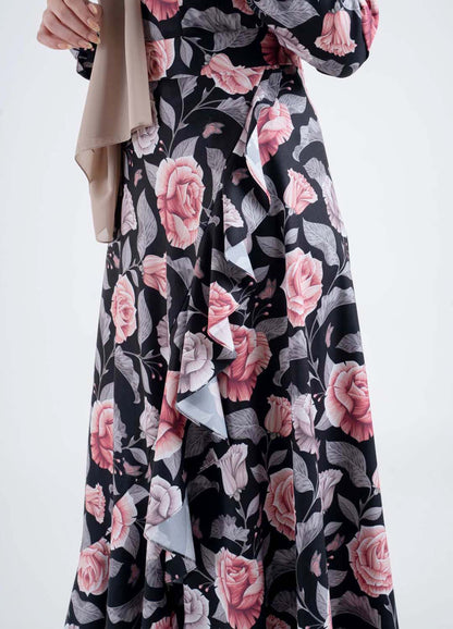 Sarong Rose dress - Modest Dresses, Abaya, Long Sleeve dress!