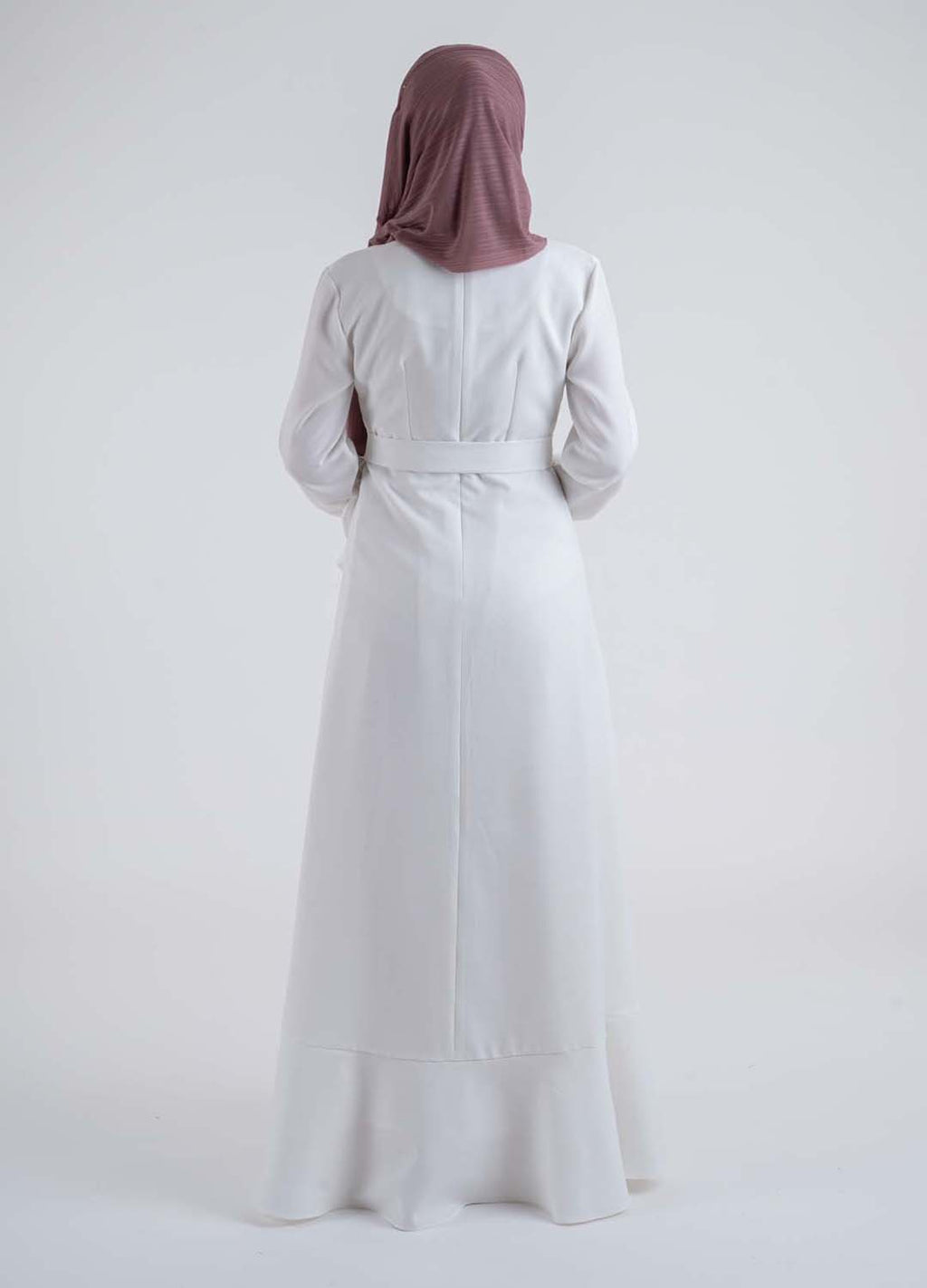 Sarong White dress - Modest Dresses, Abaya, Long Sleeve dress!