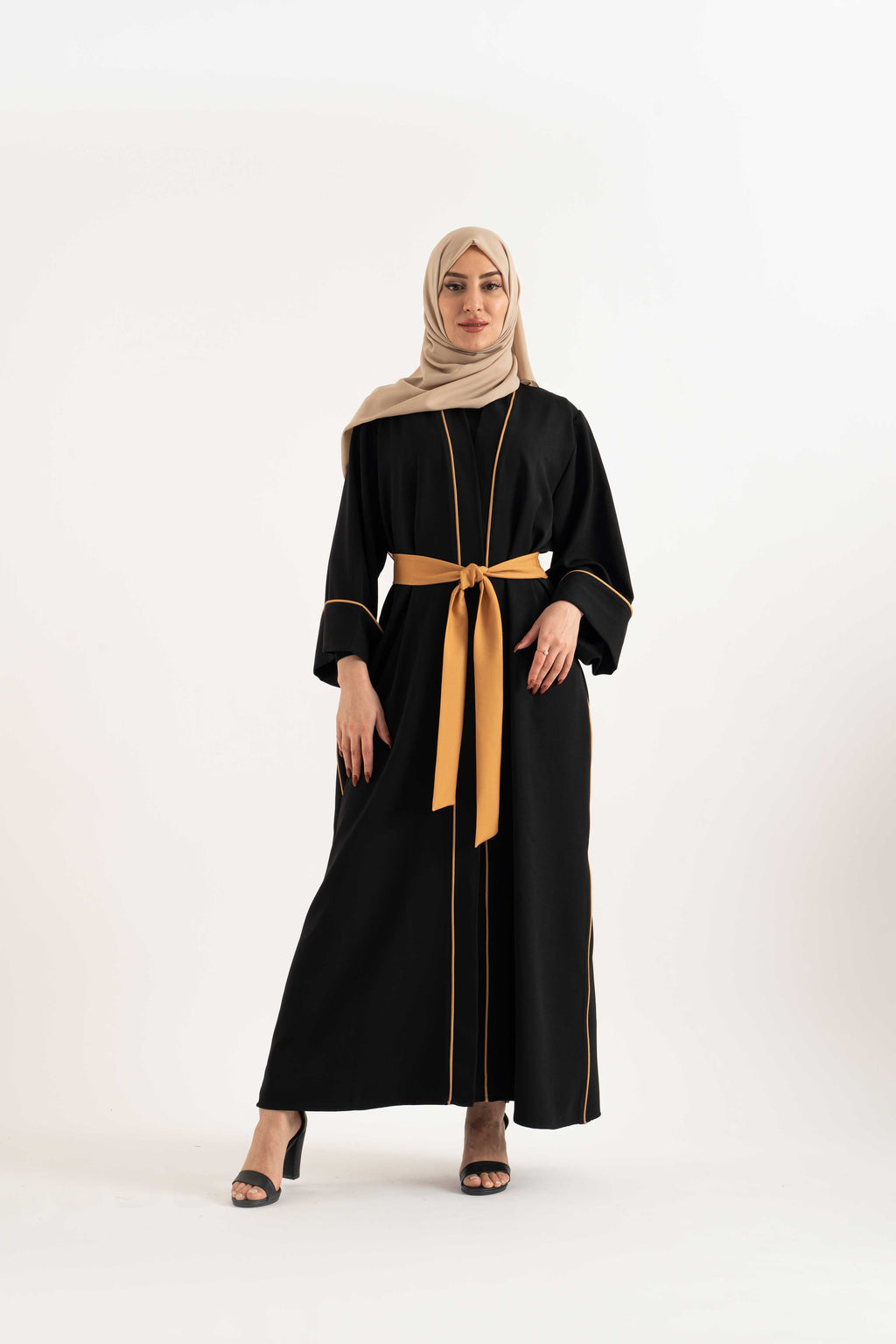 THE SUN white Abaya- Modest Dresses, Abaya,Maxi, Long Sleeve dress!