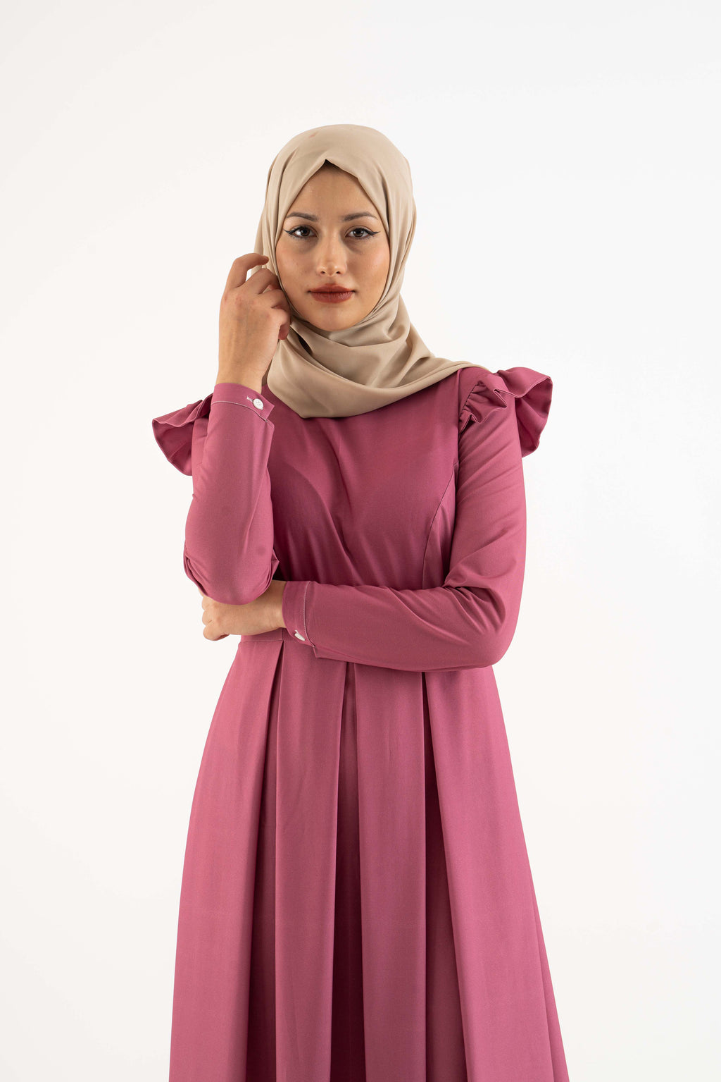 The Kyla Pink Modest Dress Modest Dresses, Abaya, Long Sleeve dress!