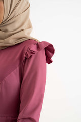 The Kyla Pink Modest Dress Modest Dresses, Abaya, Long Sleeve dress!