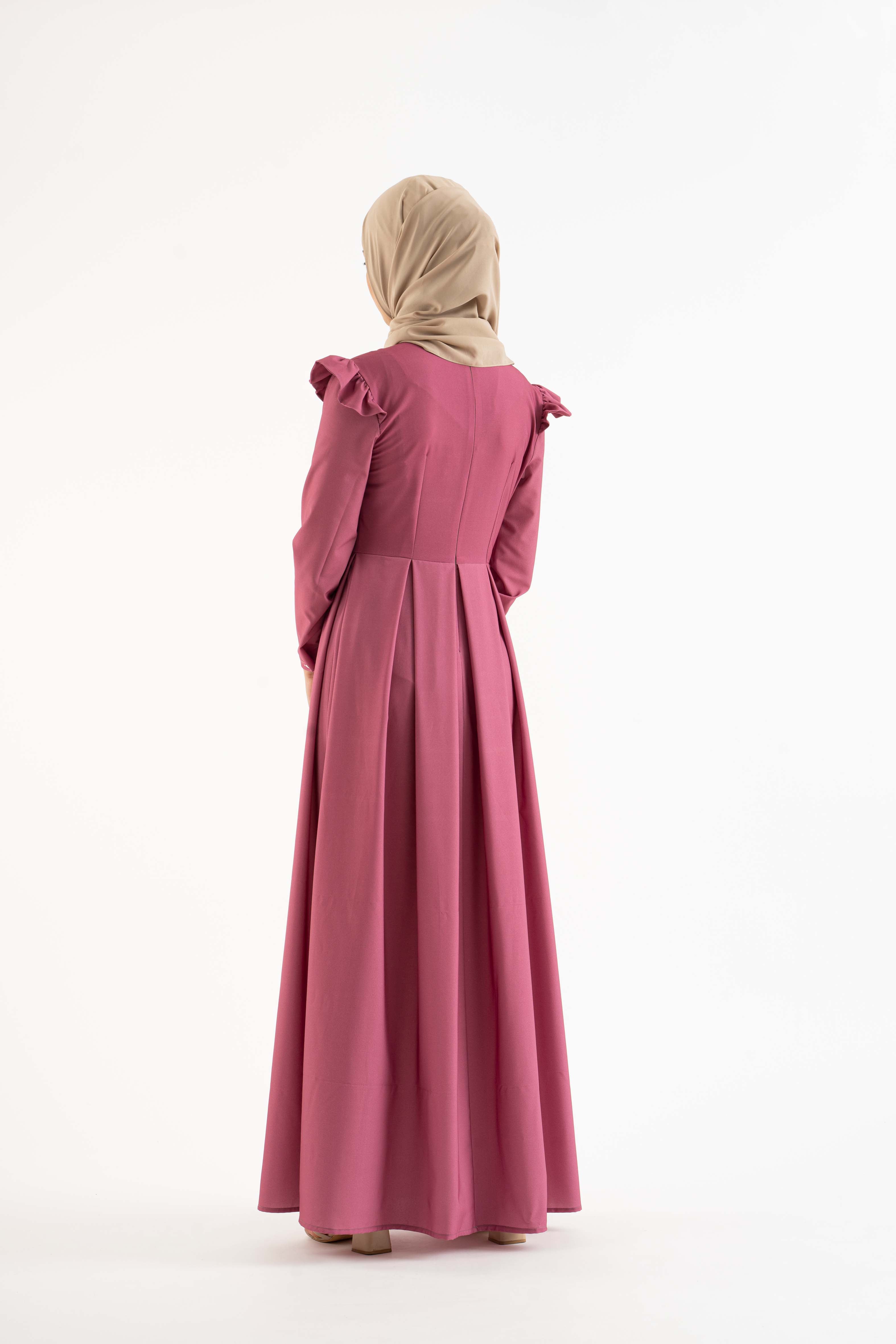 The Kyla Pink Modest Dress Modest Dresses, Abaya, Long Sleeve dress!