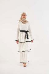 The Lyn White Modest Dress Modest Dresses, Abaya, Long Sleeve dress!