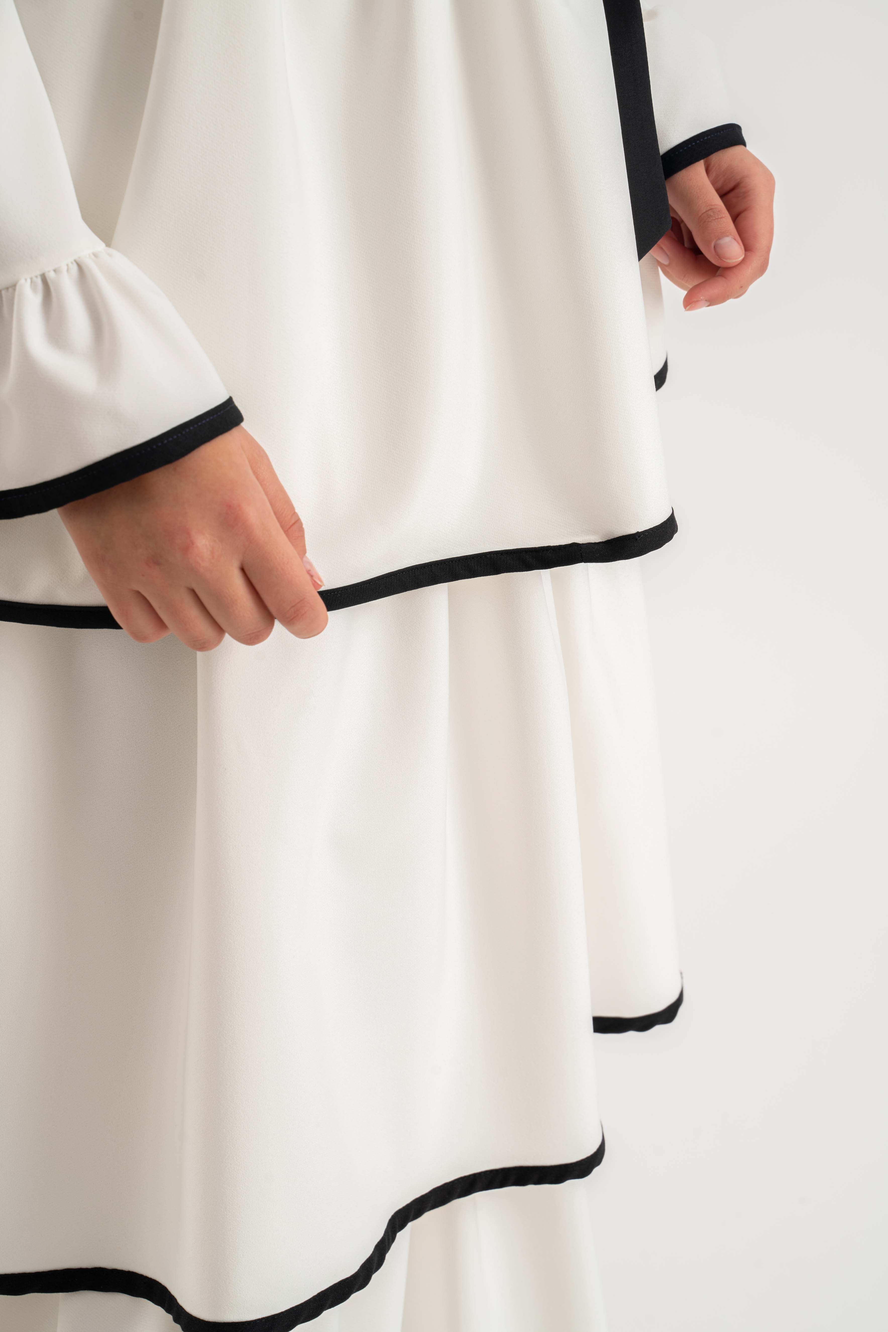 The Lyn White Modest Dress Modest Dresses, Abaya, Long Sleeve dress!