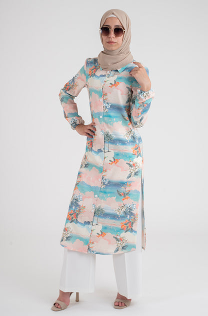 Twilight Maxi Shirt - Modest Dresses, Abaya, Long Sleeve dress!