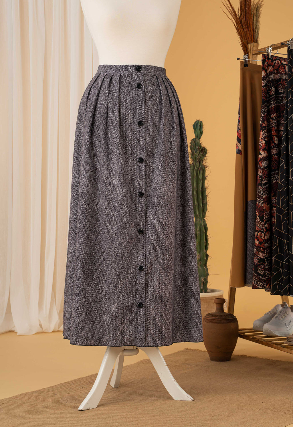 Vivi Women's Long Maxi Skirt Hijab Fashion Casual