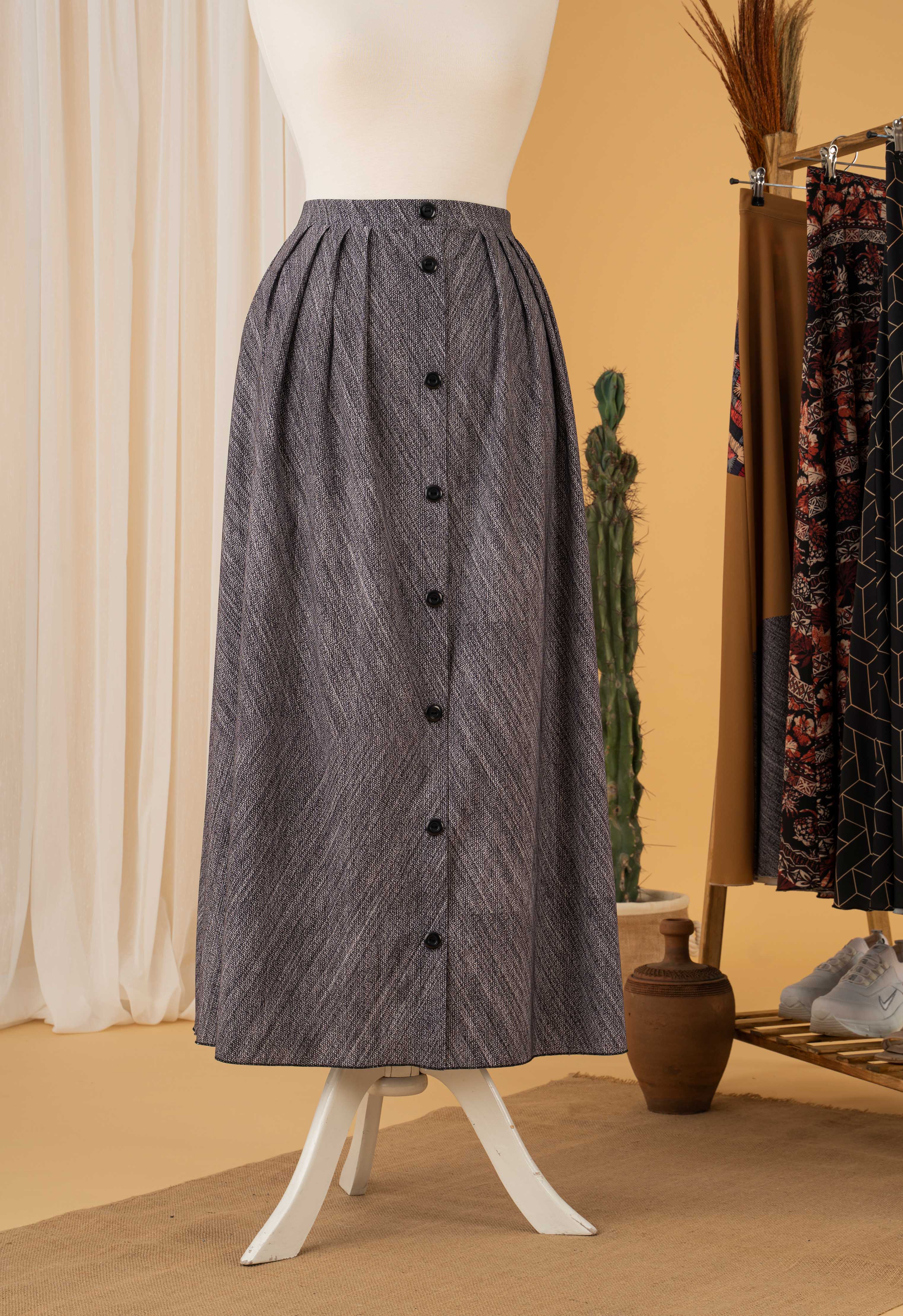 Vivi Women's Long Maxi Skirt Hijab Fashion Casual