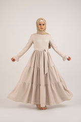 Walnut Pleat Dress - Modest Dresses, Abaya, Long Sleeve dress!