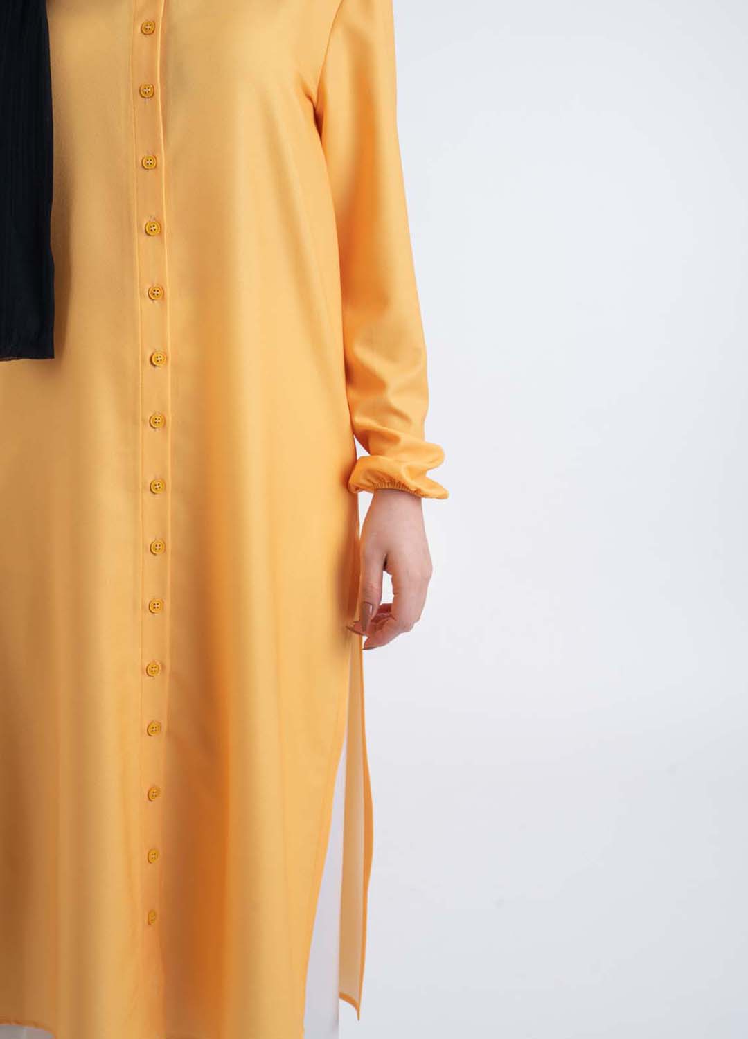 Yellow Maxi shirt - Modest Dresses, Abaya, Long Sleeve dress!