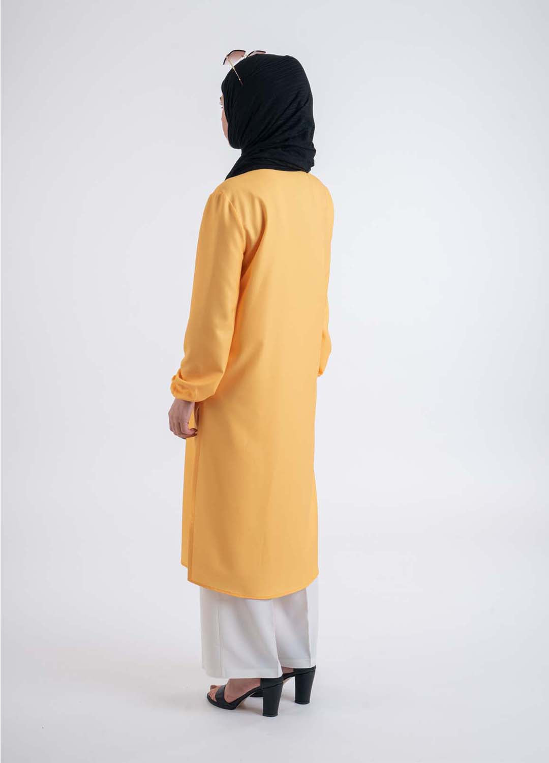Yellow Maxi shirt - Modest Dresses, Abaya, Long Sleeve dress!