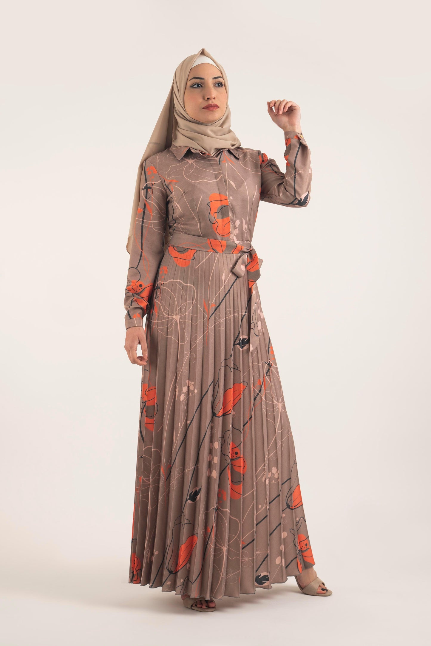 Brown Oak Dress - Modest Dresses, Abaya, Maxi, Long Sleeve dress!