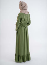 khaki shirt dress - Modest Dresses, Abaya, Long Sleeve dress!
