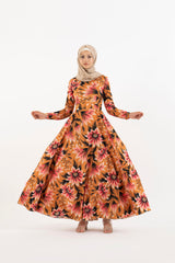 marmalade floral long dress  Modest Dresses, Abaya, Long Sleeve dress!