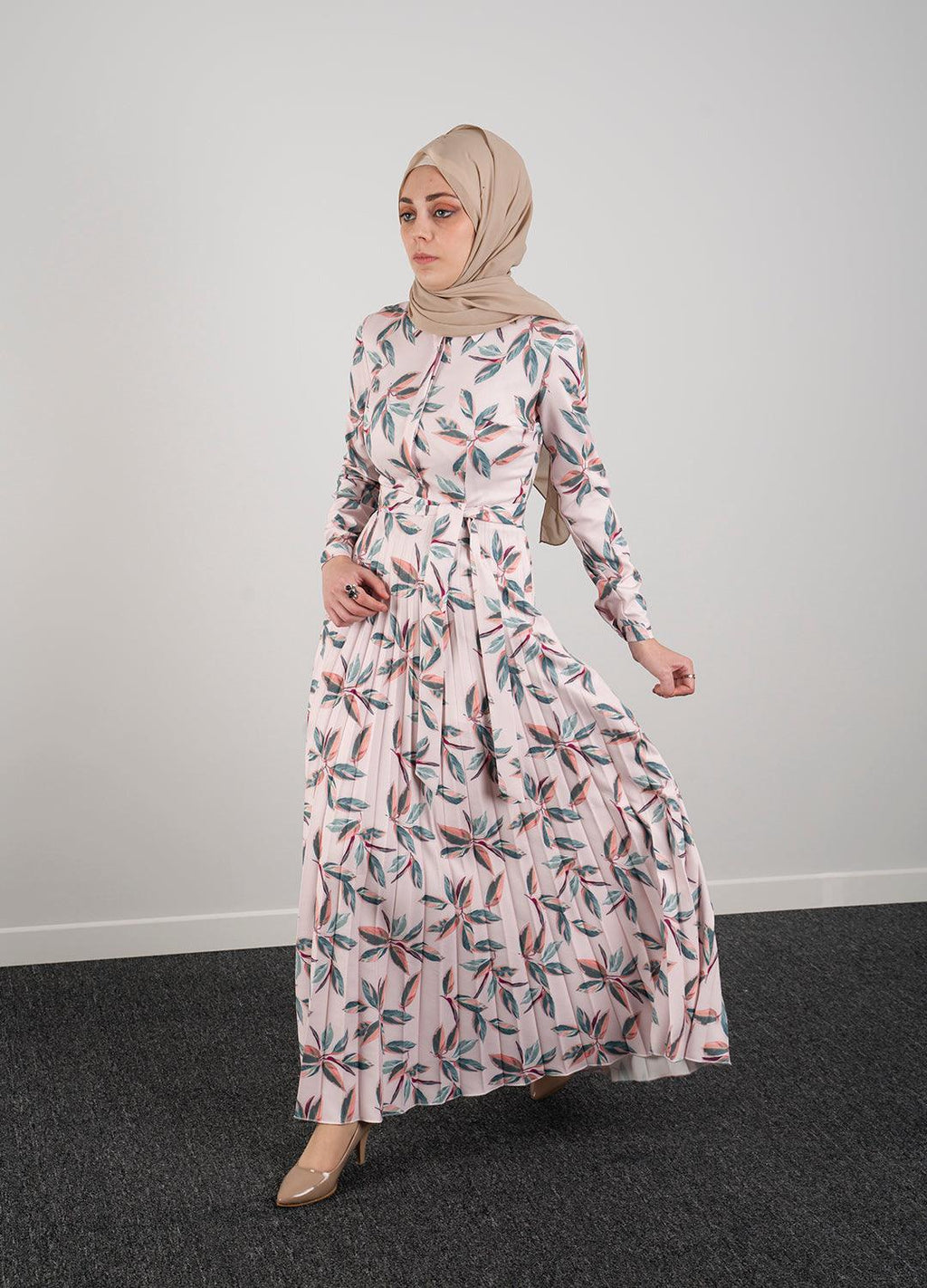 Multi-leaf dress - Modest Dresses, Abaya, Long Sleeve dress!