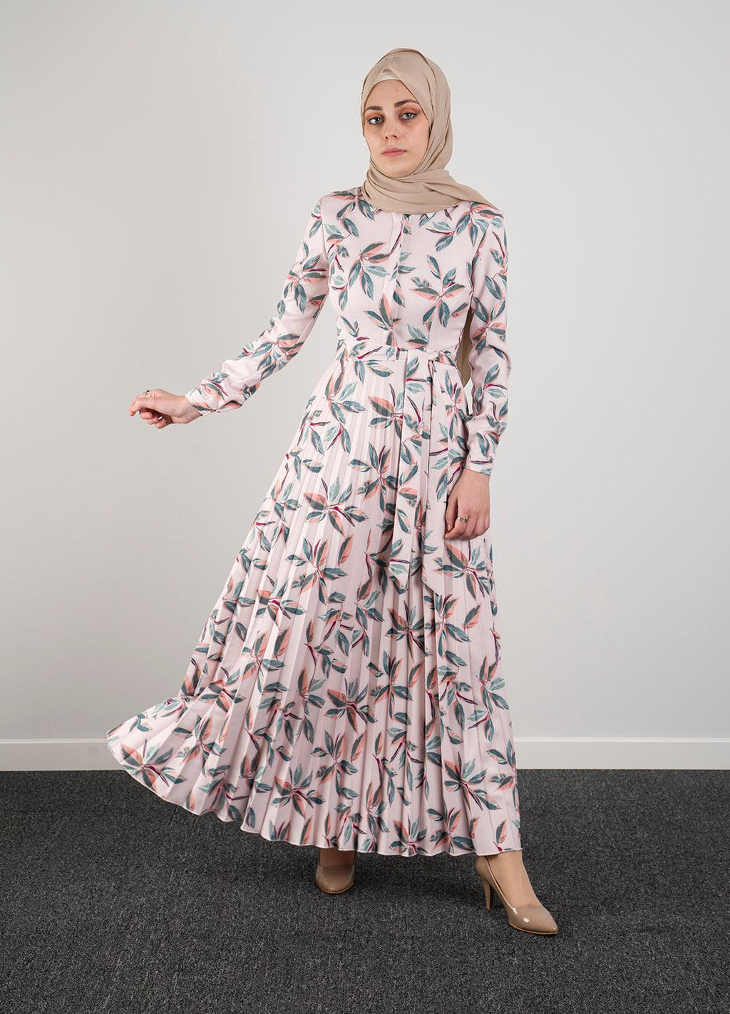 Multi-leaf dress - Modest Dresses, Abaya, Long Sleeve dress!