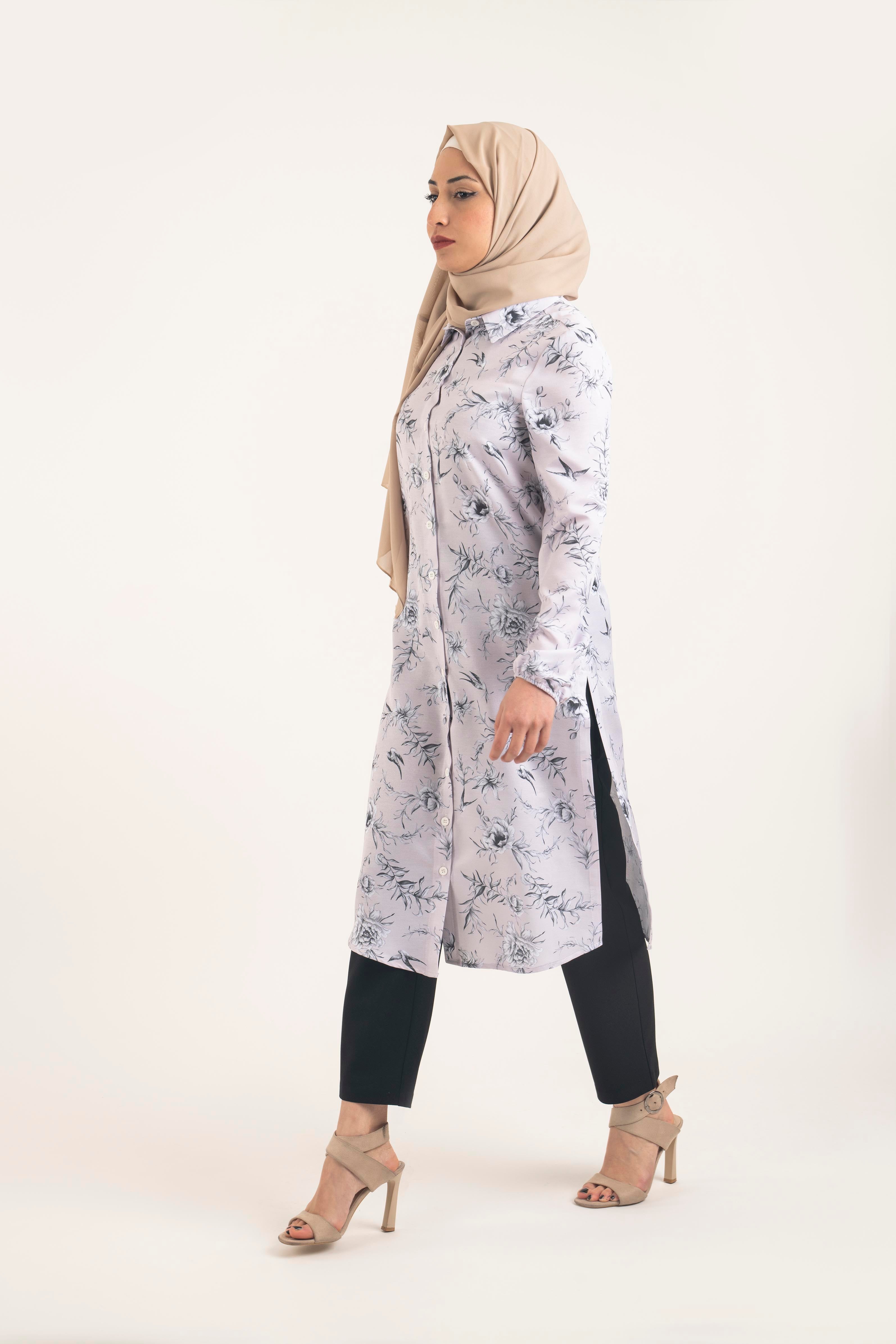 Pansy Tunic - Modest Dresses, Abaya, Long Sleeve dress!