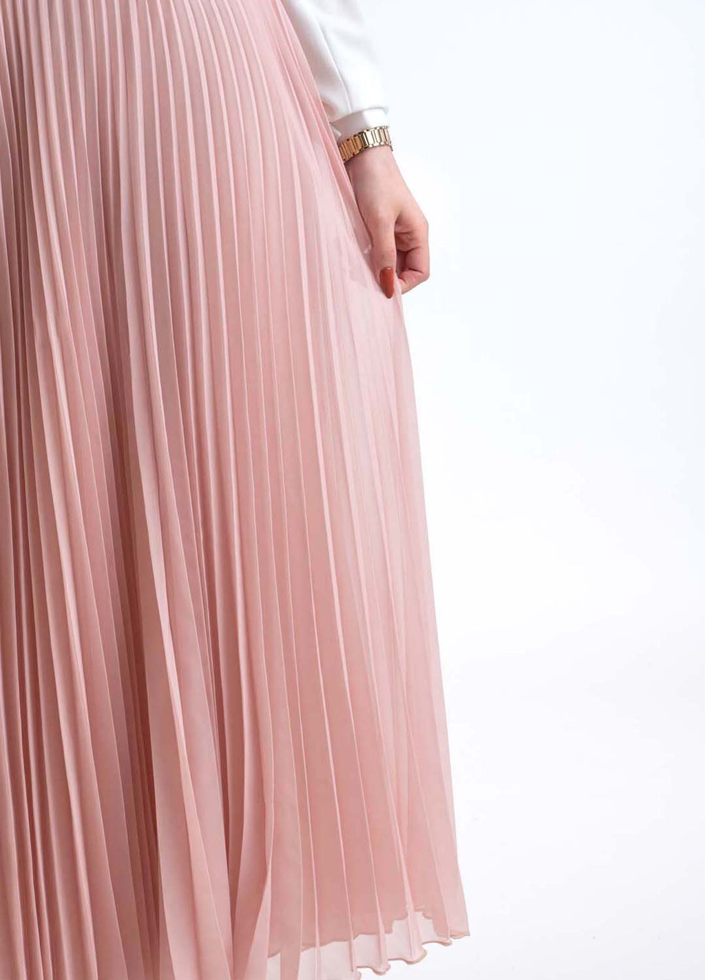 pink pleat skirt - Modest Dresses, Abaya, Long Sleeve dress!