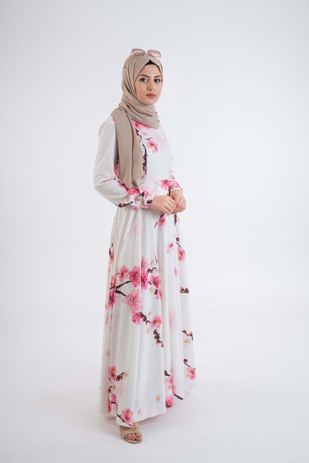 spring white dress - Modest Dresses, Abaya, Long Sleeve dress!