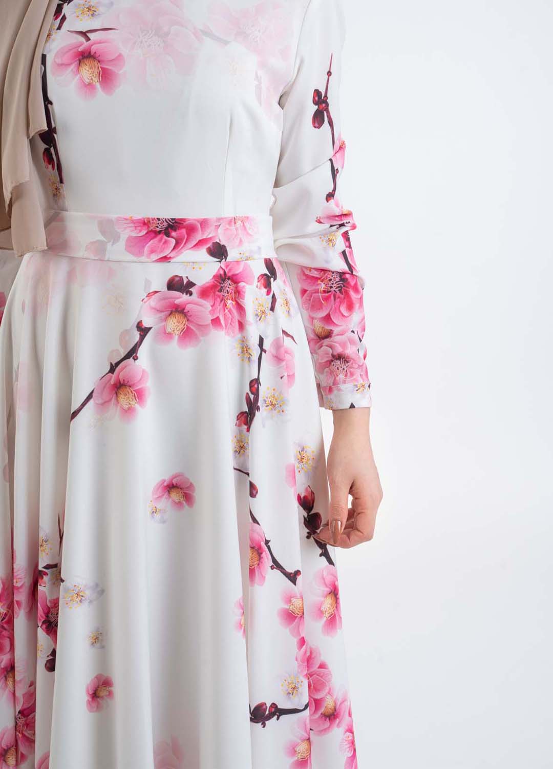 spring white dress - Modest Dresses, Abaya, Long Sleeve dress!