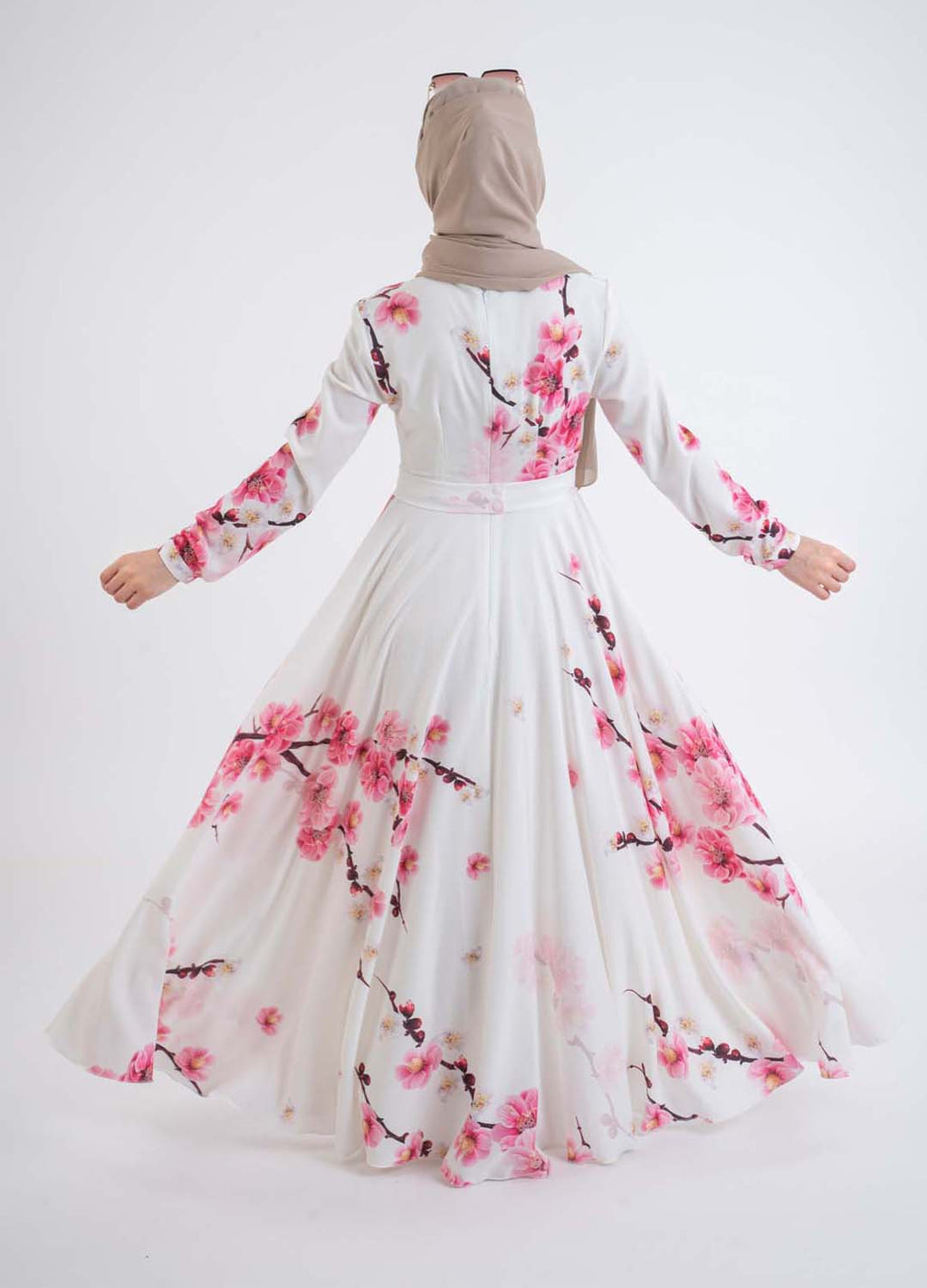 spring white dress - Modest Dresses, Abaya, Long Sleeve dress!