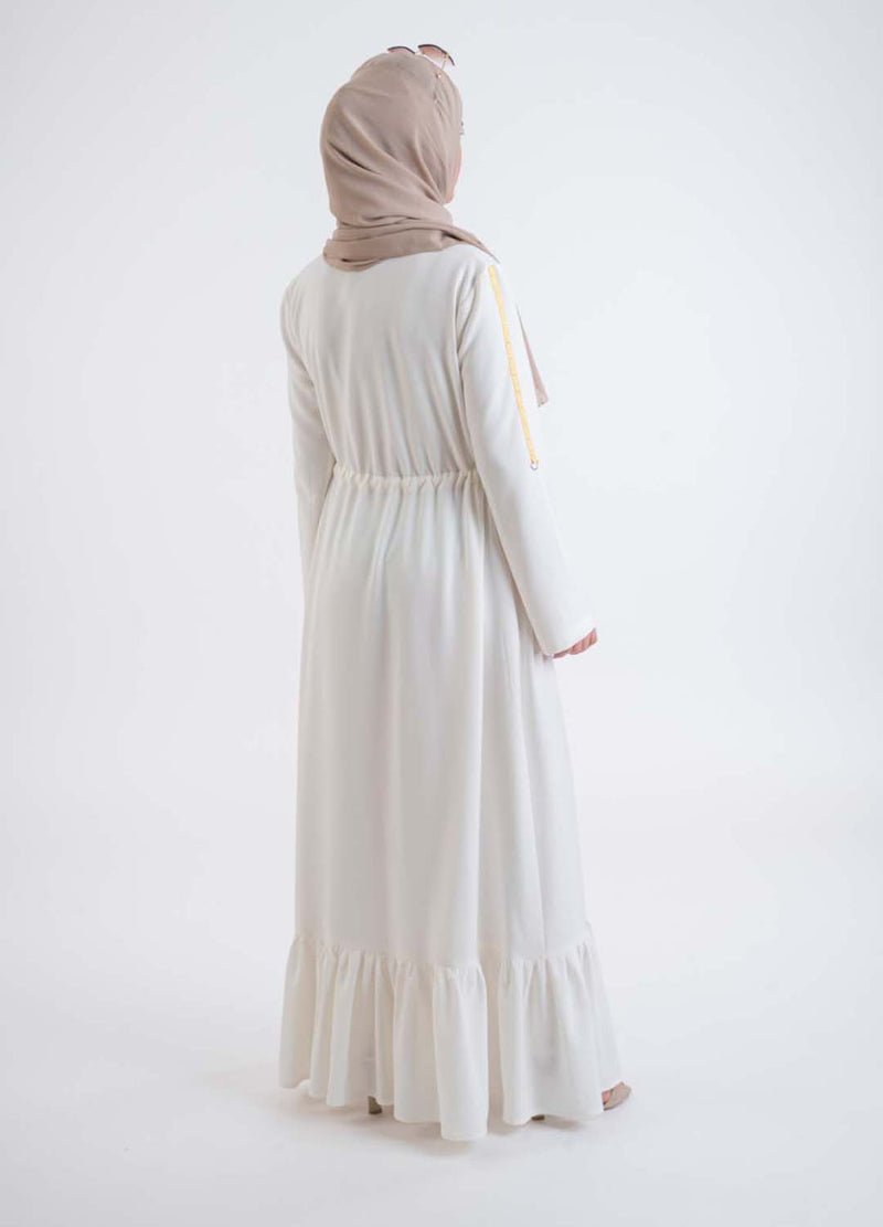 white shirt dress - Modest Dresses, Abaya, Long Sleeve dress!