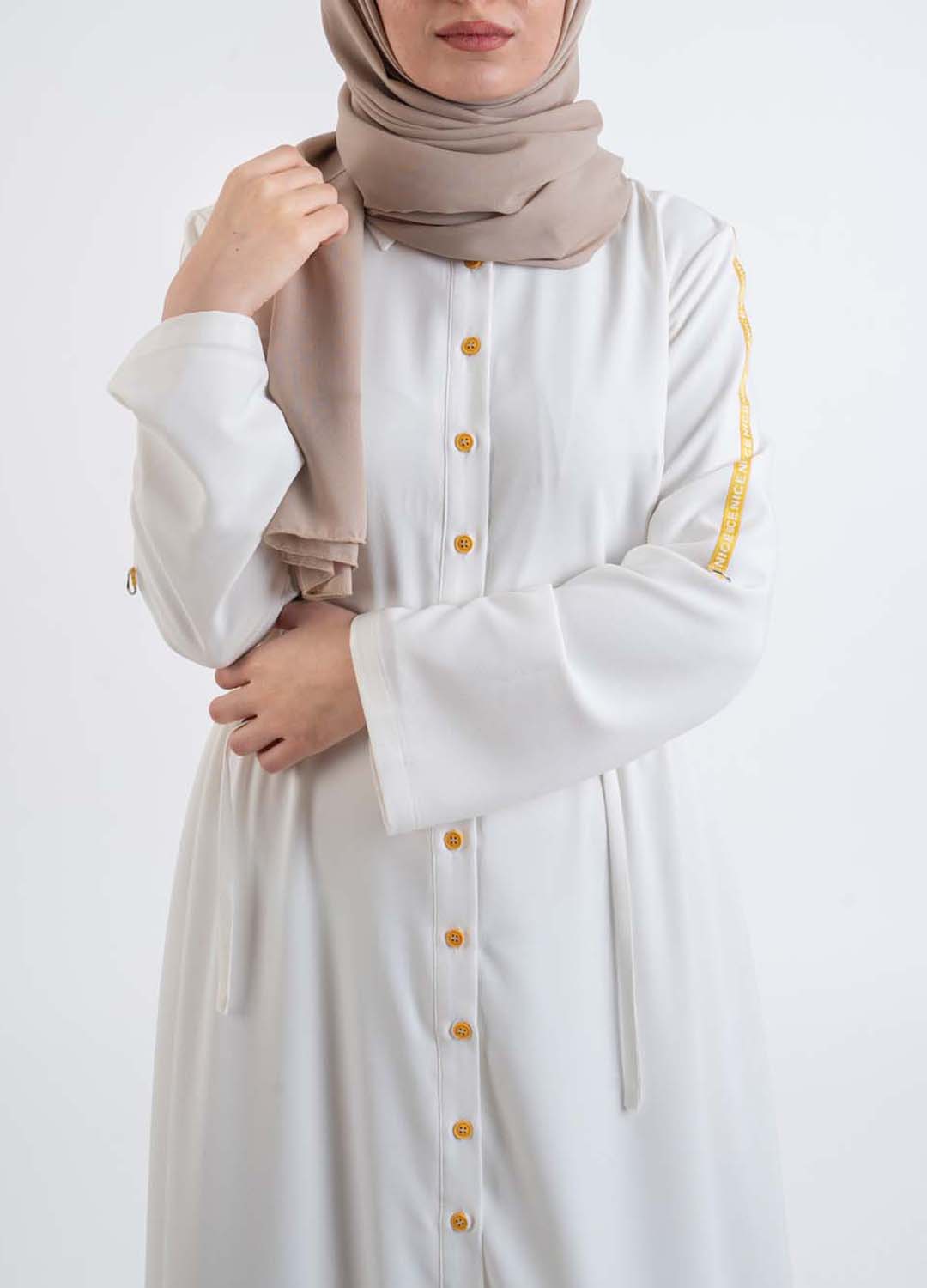 white shirt dress - Modest Dresses, Abaya, Long Sleeve dress!